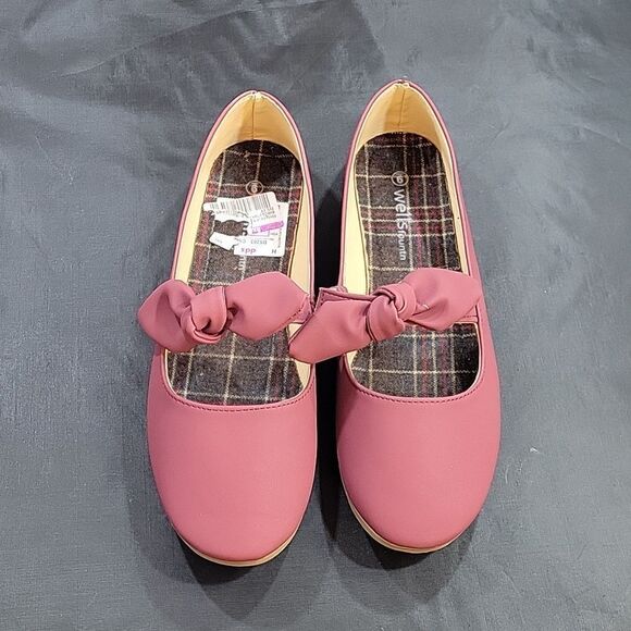 BRAND NEW WELLSFOUNTN COMFORT ROUND TOE SLIP-ON WOMEN"S BOWNOT WOMEN'S FLAT SHOE - Picture 2 of 13